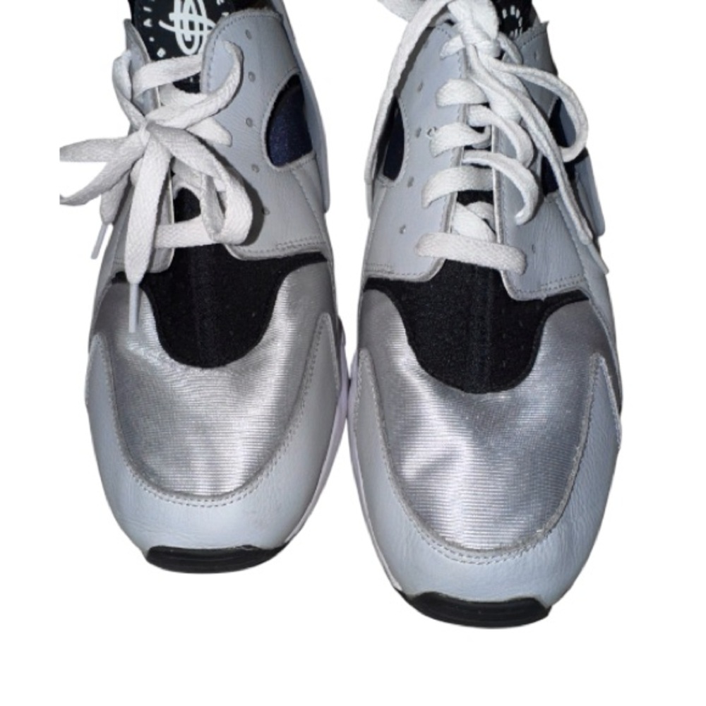 Mint! Nike AIR Huarache gray navy athletic men’s tennis shoes sneakers size 13 - Picture 10 of 17